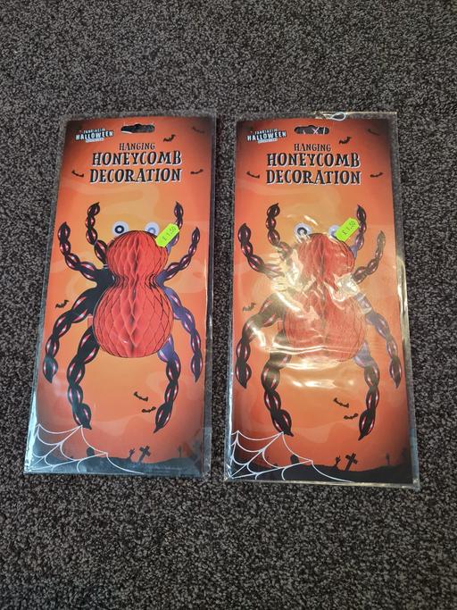 Buy & Sell West Midlands Solihull - Photos for BN 2 x spider honeycomb decorations