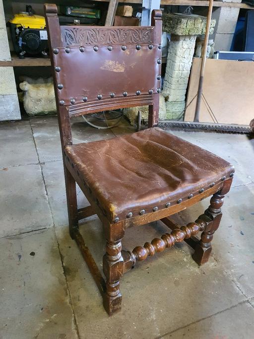 Buy & Sell Staffordshire Tamworth - Photos for Antique 19th Century Oak Hall Chair