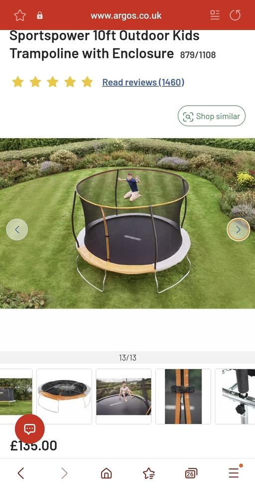 Buy & Sell East London Redbridge - Photos for Sportspower 10ft Kids Trampoline & Enclosure