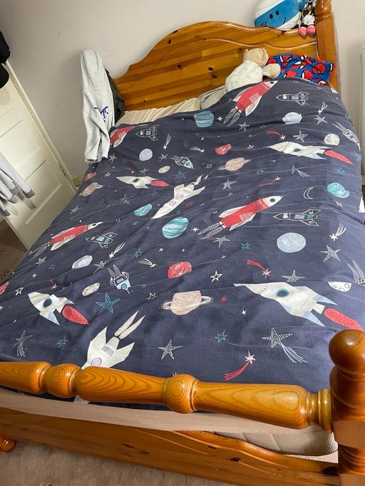 Buy & Sell Hall Green Birmingham - Photos for Double Oak bed with mattress