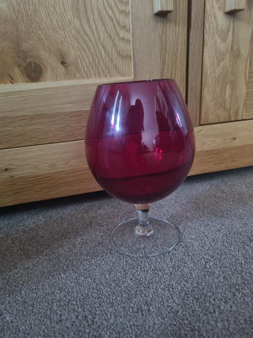 Buy & Sell Newport - Wales Newport - NP19 - Photos for SUPERB VINTAGE DEEP RUBY RED OVERSIZED BRANDY