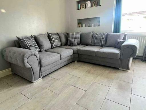 Buy & Sell Brent East Lane Business Park - Brent - Photos for Verona Scatter Grey Fabric Corner Sofa