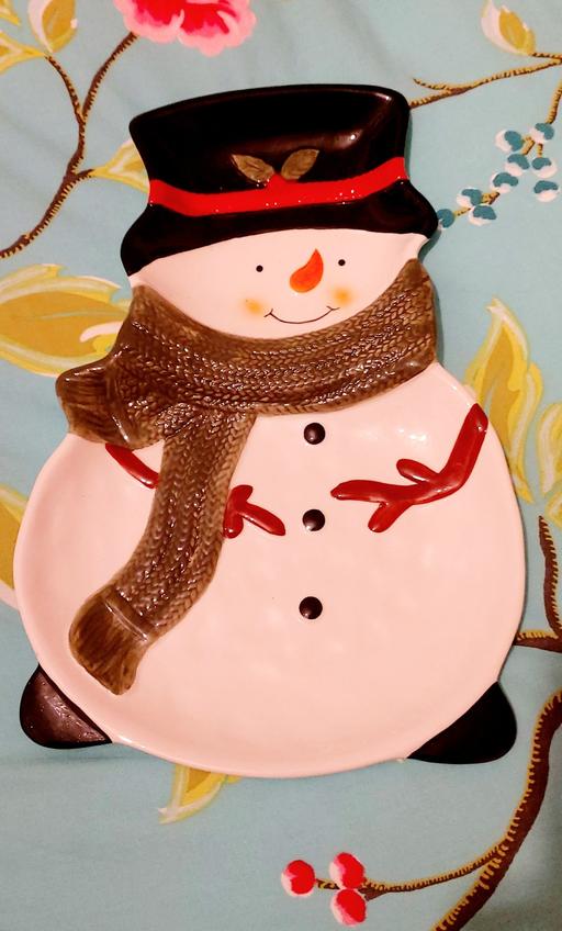 Buy & Sell West Midlands Dudley - Photos for Large Snowman Serving Platter