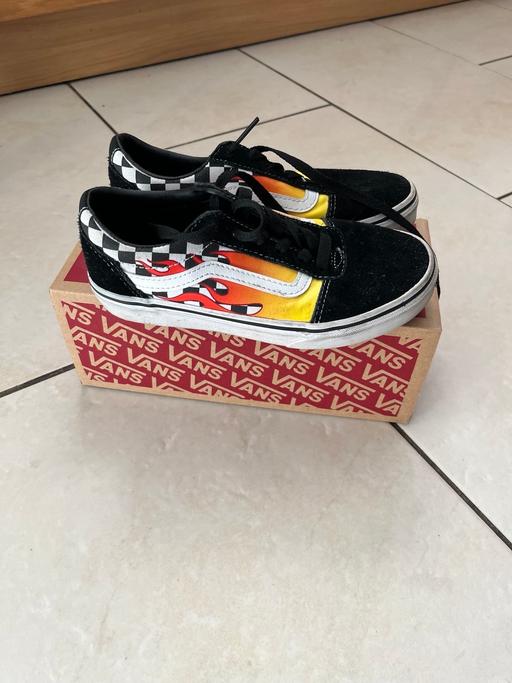 Buy & Sell Greater Manchester Bury - Photos for Vans Flame Checker Unisex Trainers Size 2