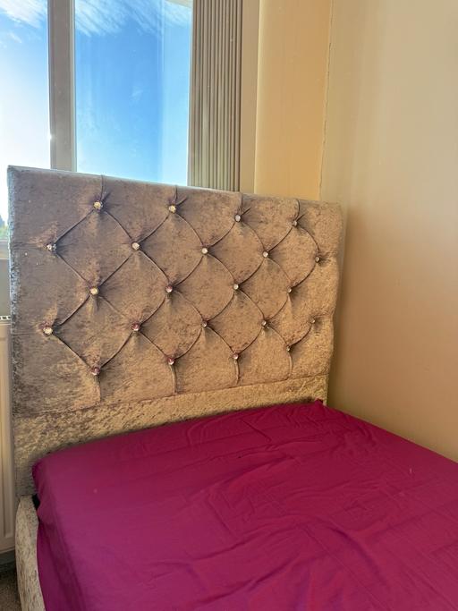 Buy & Sell Greater Manchester Manchester - Photos for BARGAIN £75! Grey Diamantè Single Bed Frame