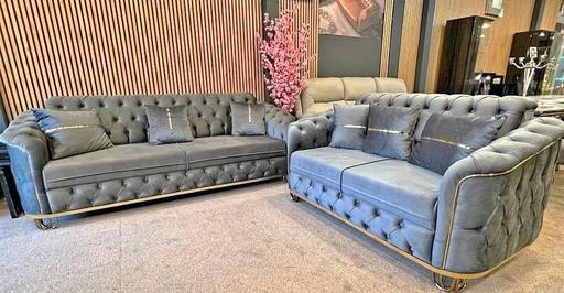 Buy & Sell Brent East Lane Business Park - Brent - Photos for 3 +2 Madrid Sofas in Plush Velvet
