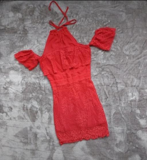 Buy & Sell Swansea - Wales Blaenymaes - Swansea - Photos for Cold shoulder halter neck lace overlay dress