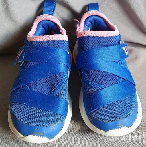 Buy & Sell Essex Basildon - Photos for Girls Blue/Pink Adidas Trainers Size 8