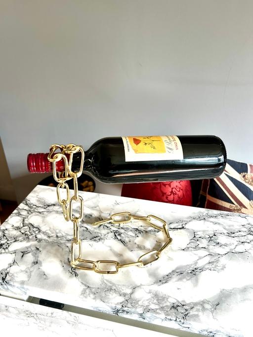 Buy & Sell South West London Wandsworth - Photos for Gold Brass Magic Chain Wine Holder