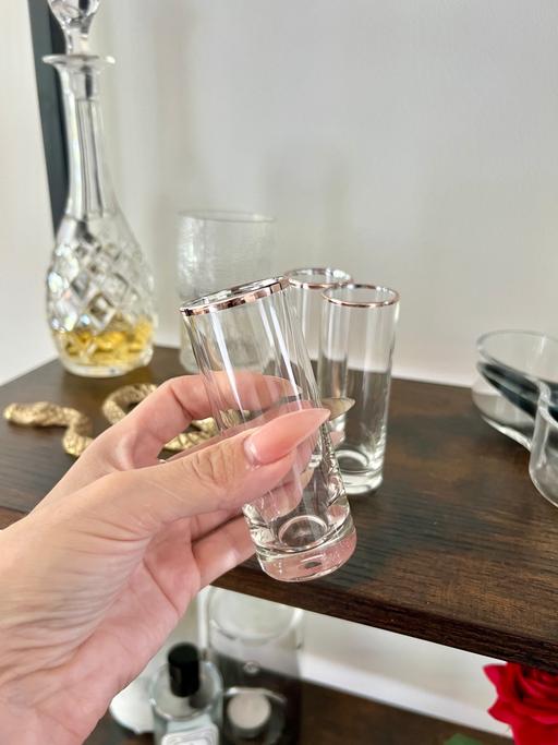 Buy & Sell South West London Wandsworth - South West London - Photos for x3 Tall Rose Gold Brim Shot Glasses