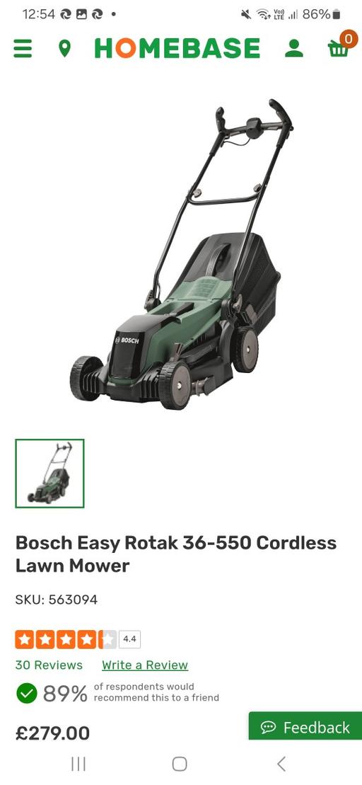 Buy & Sell West Midlands Birmingham - Photos for Bosh Easy Rotak Cordless Mower **SPARES**