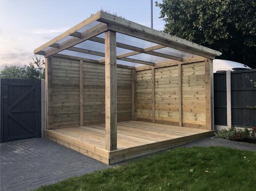 Buy & Sell Nottinghamshire Nottingham - Photos for Freestanding wooden pergola with walls