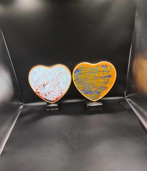 Buy & Sell Leicestershire Leicester - Photos for 2 Handmade Wooden Resin Heart Decortive Plaqu