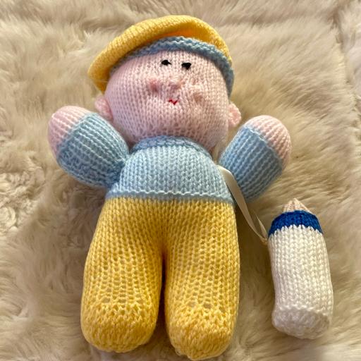 Buy & Sell Dorset Bournemouth, Christchurch and Poole - Photos for Knitted Cute Baby Boy With Milk Bottle Doll