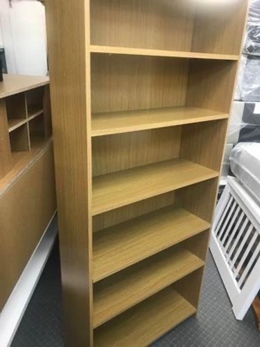 Buy & Sell Warwickshire Warwick - Photos for 5 Shelf Wide Deep Bookcase - Oak Effect