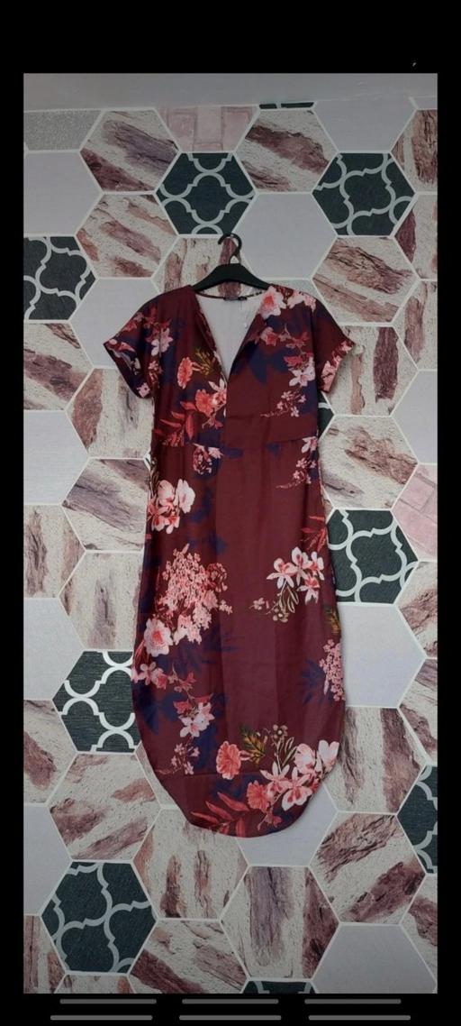 Buy & Sell Swansea - Wales Blaenymaes - Swansea - Photos for Women V Neck Dress Floral Print Short Sleeve