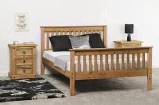 Buy & Sell South Yorkshire Rotherham - Photos for Waxed Pine Wooden Bedframe Frame