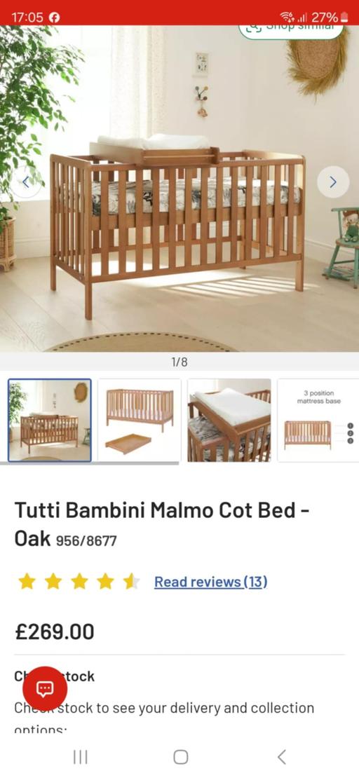 Buy & Sell West Midlands Dudley - Photos for Tutti Bambini Malmo Cot Bed - Oak