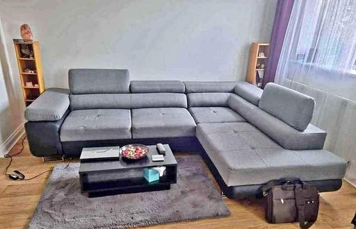 Buy & Sell Brent East Lane Business Park - Brent - Photos for Anton Corner Sofa Bed & Storage (Grey+Black)