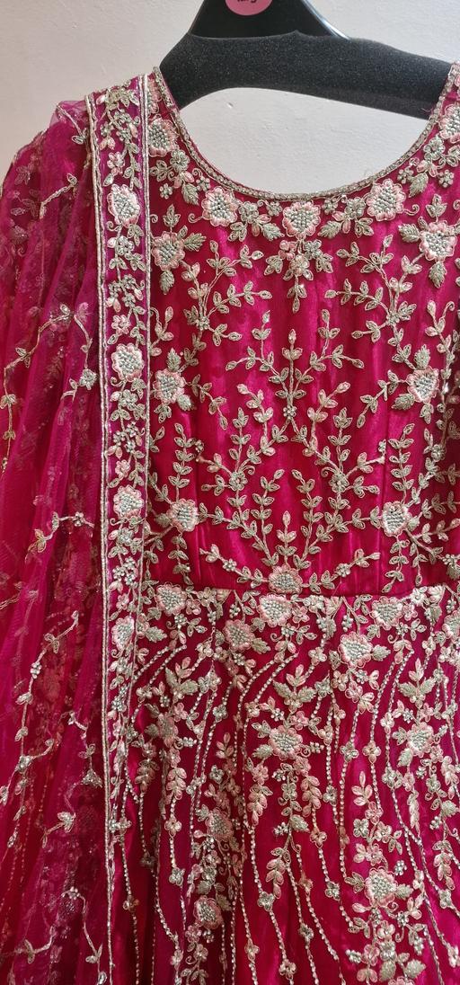 Buy & Sell West Yorkshire Kirklees - Photos for Asian Gown dress dark pink size 42