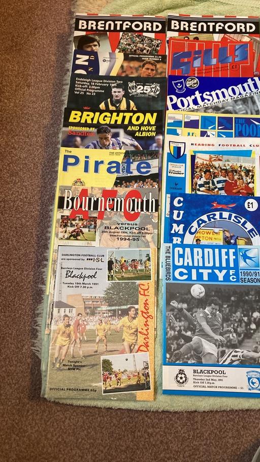 Buy & Sell Derbyshire Derbyshire Dales - Photos for 42 Blackpool away programs 2 none league