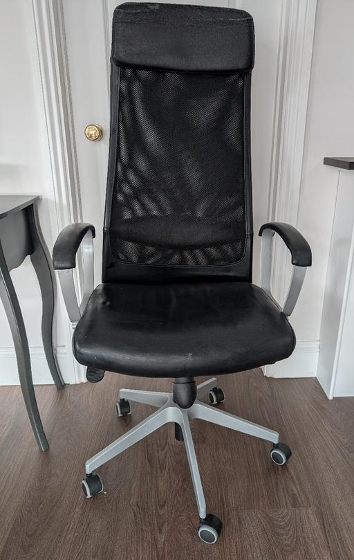 Buy & Sell Hertfordshire Watford - Photos for IKEA Black Leather Executive Office Chair