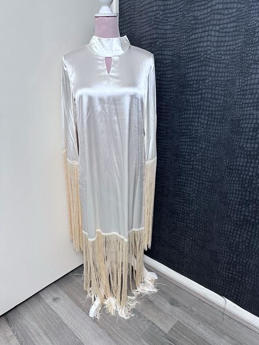 Buy & Sell South West London Earlsfield - South West London - Photos for Satin keyhole neck tassel dress