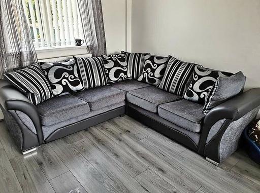 Buy & Sell Brent East Lane Business Park - Brent - Photos for Shannon Charcoal Fabric Corner Sofa