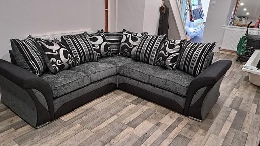 Buy & Sell Brent East Lane Business Park - Brent - Photos for Shannon Charcoal Fabric Corner Sofa