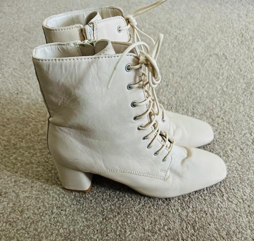 Buy & Sell South West London West Brompton - South West London - Photos for Mango Leather Lace Up Ankle Boots Size Uk 4