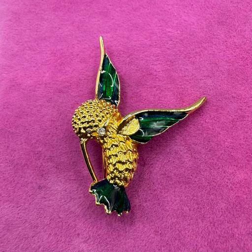 Buy & Sell West Midlands Birmingham - Photos for Lovely Vintage Enamel Hummingbird Brooch