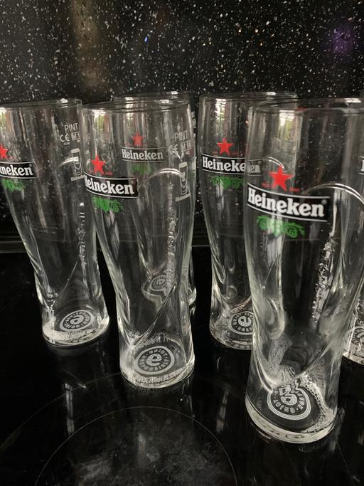 Buy & Sell West Midlands Walsall - Photos for 6 New’Heineken’ Glasses .