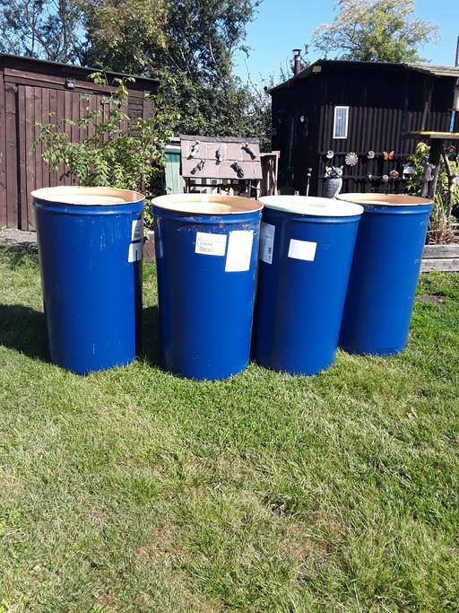 Buy & Sell West Midlands Birmingham - Photos for 4 blue metal bins