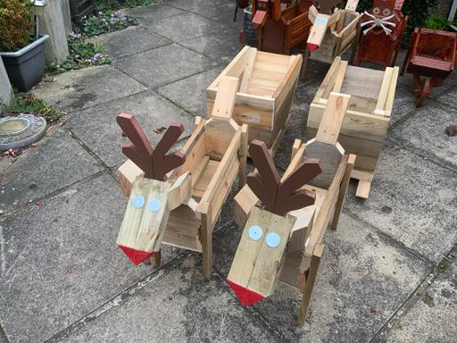 Buy & Sell West Yorkshire Leeds - Photos for Christmas reindeers and sleighs handmade