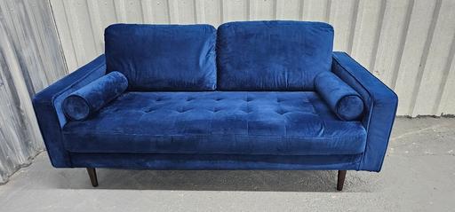 Buy & Sell Staffordshire South Staffordshire - Photos for Dunelm Blue Velvet 3 Seater