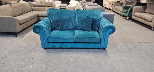 Buy & Sell Staffordshire South Staffordshire - Photos for IKEA Teal Velvet 3 Seater