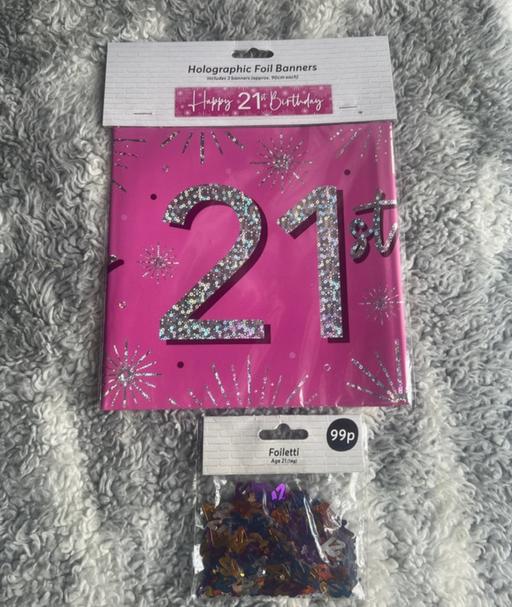 Classes West Midlands Sandwell - Photos for Happy 21st Birthday Banner & Confetti