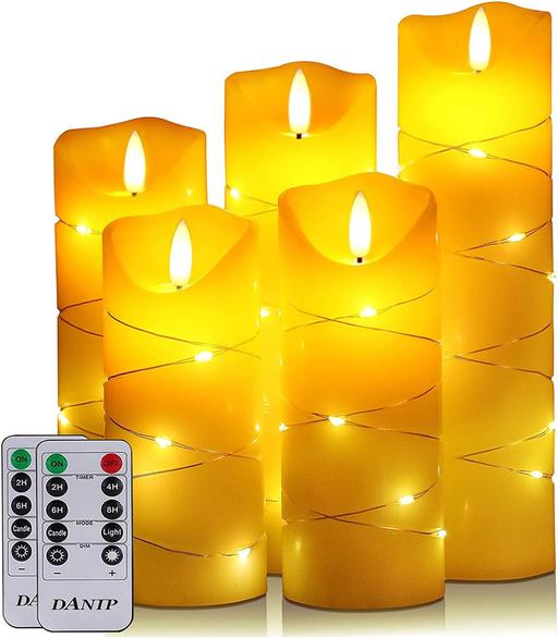 Buy & Sell West Midlands Birmingham - Photos for 5 pc LED Candle, Embedded Fairy String Lights