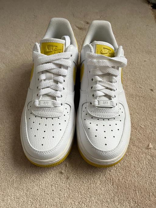 Buy & Sell Nottinghamshire Newark and Sherwood - Photos for White and Yellow Nike Air Force 1