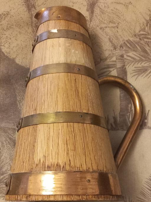 Buy & Sell Merseyside Saint Helens - Photos for Vintage oak and copper pitcher jug