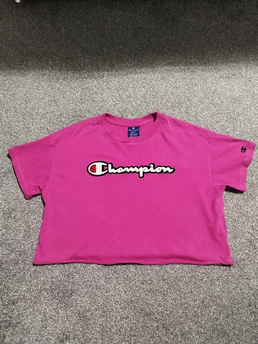 Buy & Sell West Midlands Coventry - Photos for Champion womens pink crop T-Shirt Small