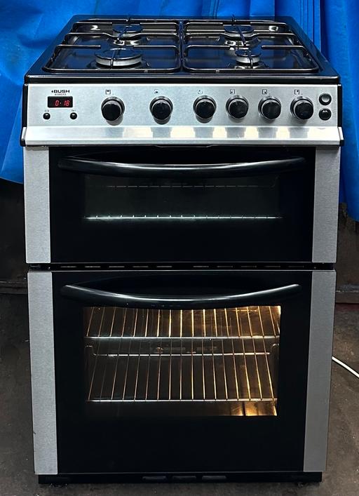 Buy & Sell West Midlands Birmingham - Photos for Bush AG66DSS 60cm Double Oven Gas Cooker - S