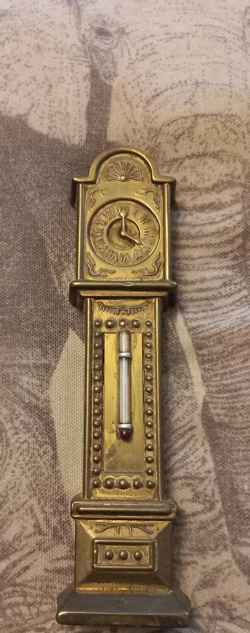 Buy & Sell Merseyside Saint Helens - Photos for Vintage Brass Grandfather Clock Thermometer