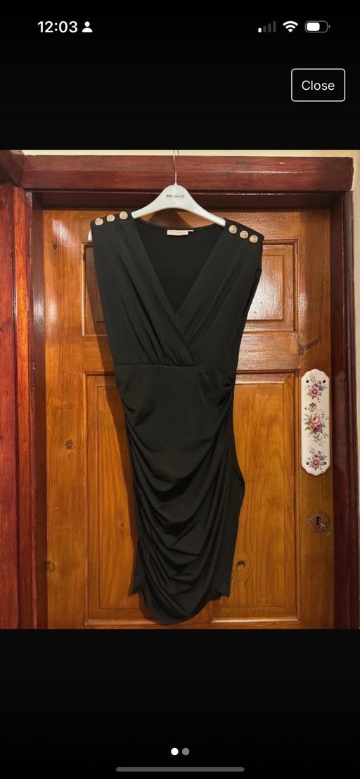 Buy & Sell Staffordshire Newcastle-under-Lyme - Photos for Designer Hun Black Ruched Mini Dress