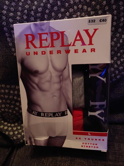 Buy & Sell Leicestershire Charnwood - Photos for Mens 3 pack Replay underwear size L