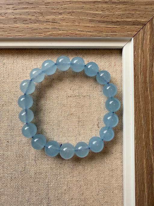 Buy & Sell South East London Rotherhithe - South East London - Photos for Natural Aquamarine 10mm Bead Bracelet