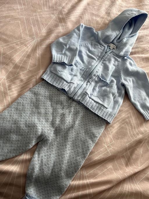 Buy & Sell East London Becontree - East London - Photos for Beautiful knitted blues baby outfit set 0-3 m