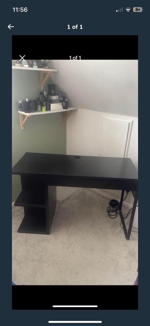 Buy & Sell Lincolnshire North Lincolnshire - Photos for Free Black IKEA Computer Desk