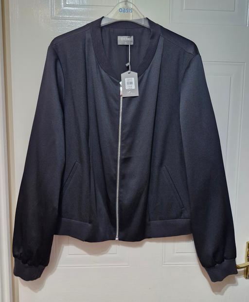 Buy & Sell West Midlands Dudley - Photos for Women's Oasis Black Satin Look Jacket Size 16