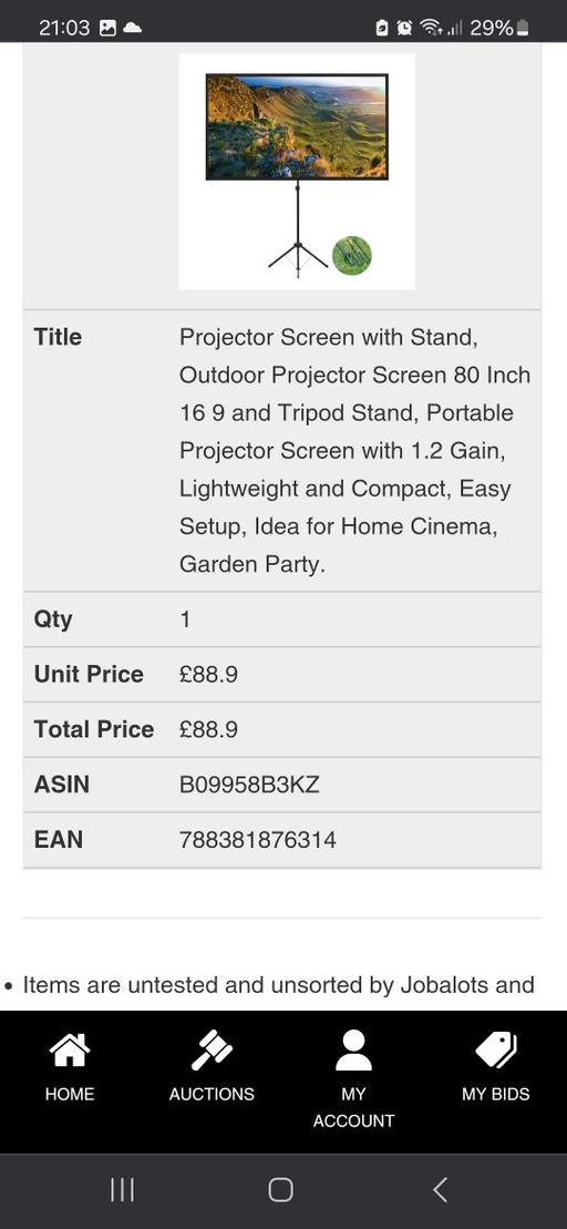 Buy & Sell East London Redbridge - Photos for projector screen